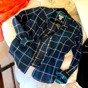 Cotton-silk button-down: JCPenney